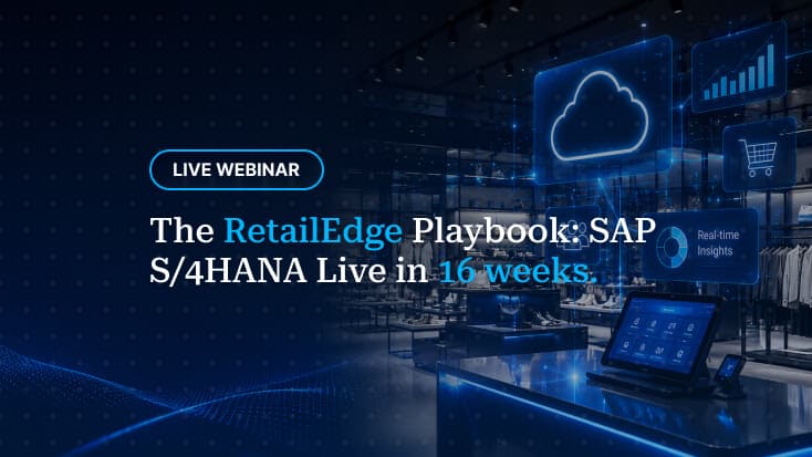 The RetailEdge Playbook: SAP S/4HANA Live in 16 weeks. Image