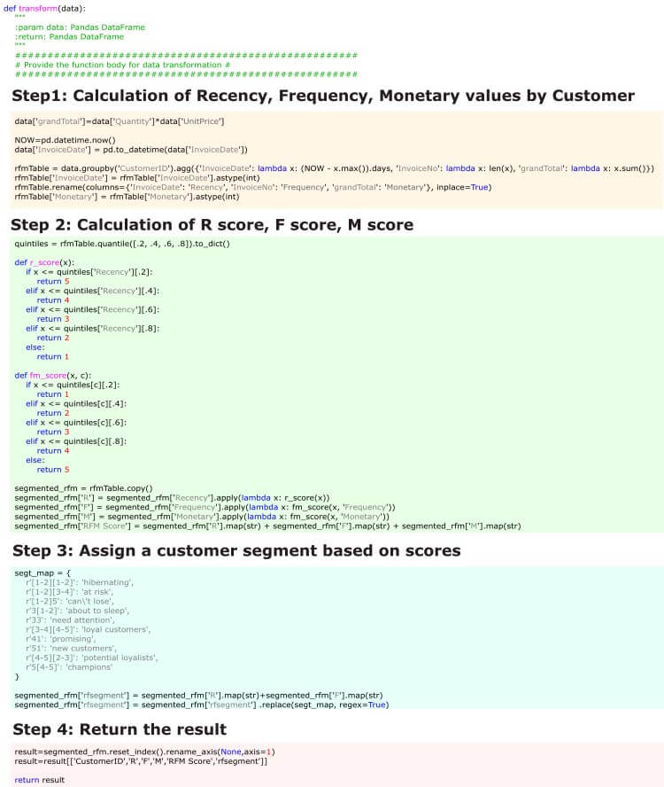 Dataflows for Customer Segmentation