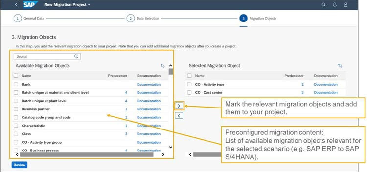 SAP S/4HANA Migration Cockpit Direct Transfer